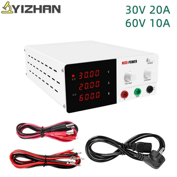 YIZHAN 60V 10A Adjustable DC Laboratory Power Supply Lab 30V 20A Switching Regulated Bench powersupply Source Voltage Stabilizer
YIZHAN 60V 10A Adjustable DC Laboratory Power Supply Lab 30V 20A Switching Regulated Bench powersupply Source Voltage Stabilizer