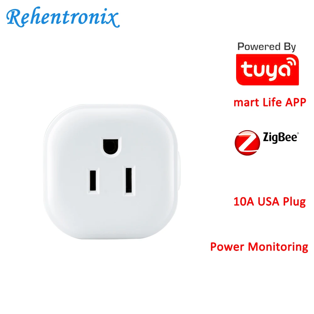 10A USA Type Power Energy Timer CountDown Smart Life APP Control Tuya ZigBee Smart Plug compatible with Tuya ZigBee Hub
10A USA Type Power Energy Timer CountDown Smart Life APP Control Tuya ZigBee Smart Plug compatible with Tuya ZigBee Hub