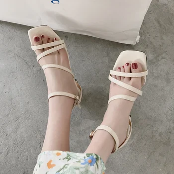 High Heel Sandal For Women Med Block Heels Fashion Womens Shoes 2020 Beige Heeled Sandals Buckle Strap Espadrilles Platform 
High Heel Sandal For Women Med Block Heels Fashion Womens Shoes 2020 Beige Heeled Sandals Buckle Strap Espadrilles Platform