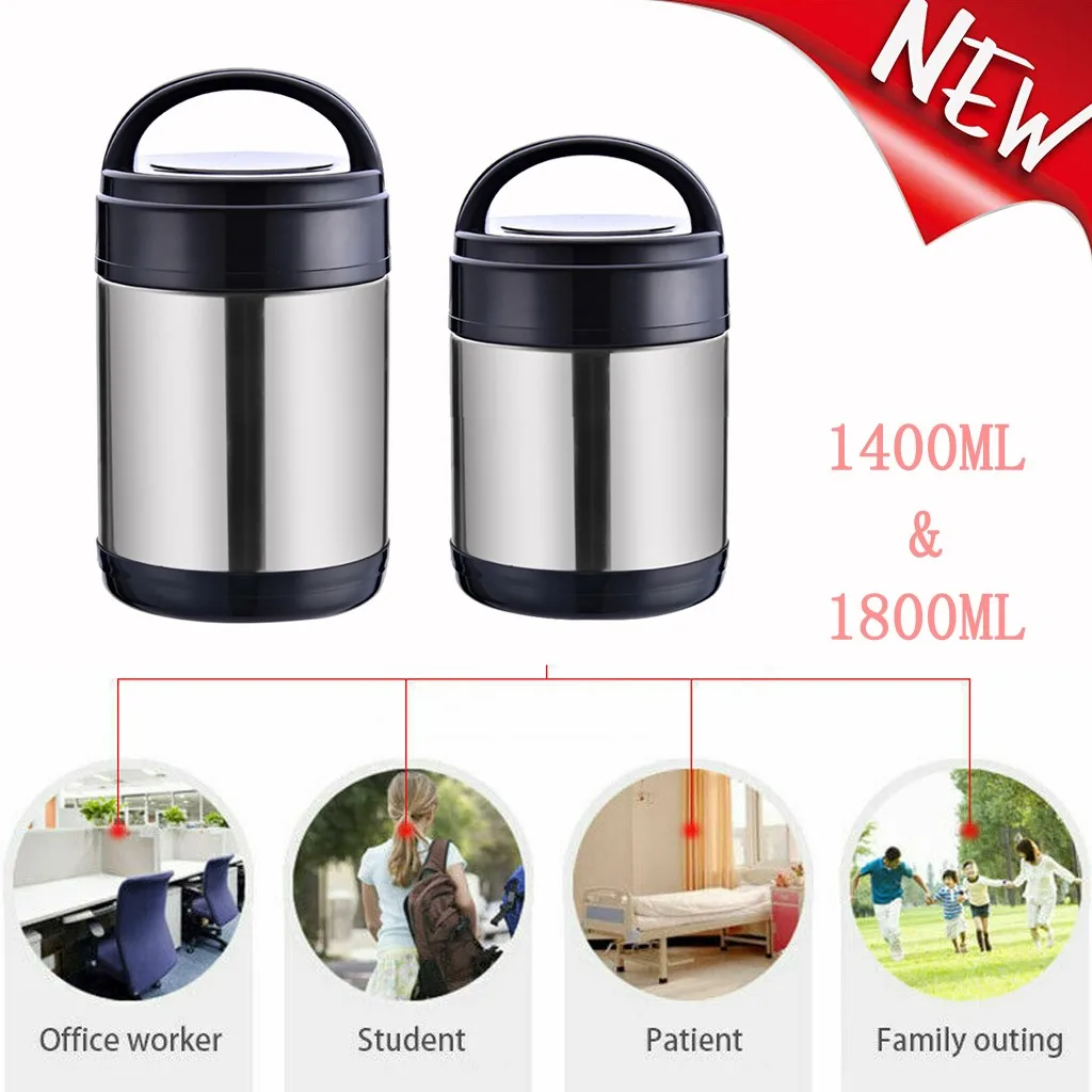 Stainless Steel Insulated Bento Lunch Box Seal Food Container Portable lunch Boxes Office Leakproof Thermos | Дом и сад
