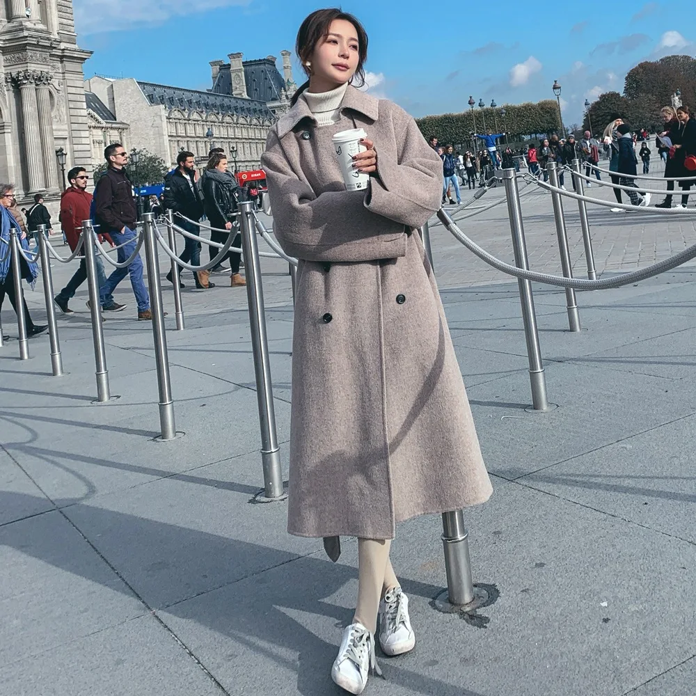 2018 Winter New Style Fashionable WOMEN'S Dress Retro Laziness CHIC Long Waist Hugging Slimming Woolen Jacket Woolen Overcoat
2018 Winter New Style Fashionable WOMEN'S Dress Retro Laziness CHIC Long Waist Hugging Slimming Woolen Jacket Woolen Overcoat