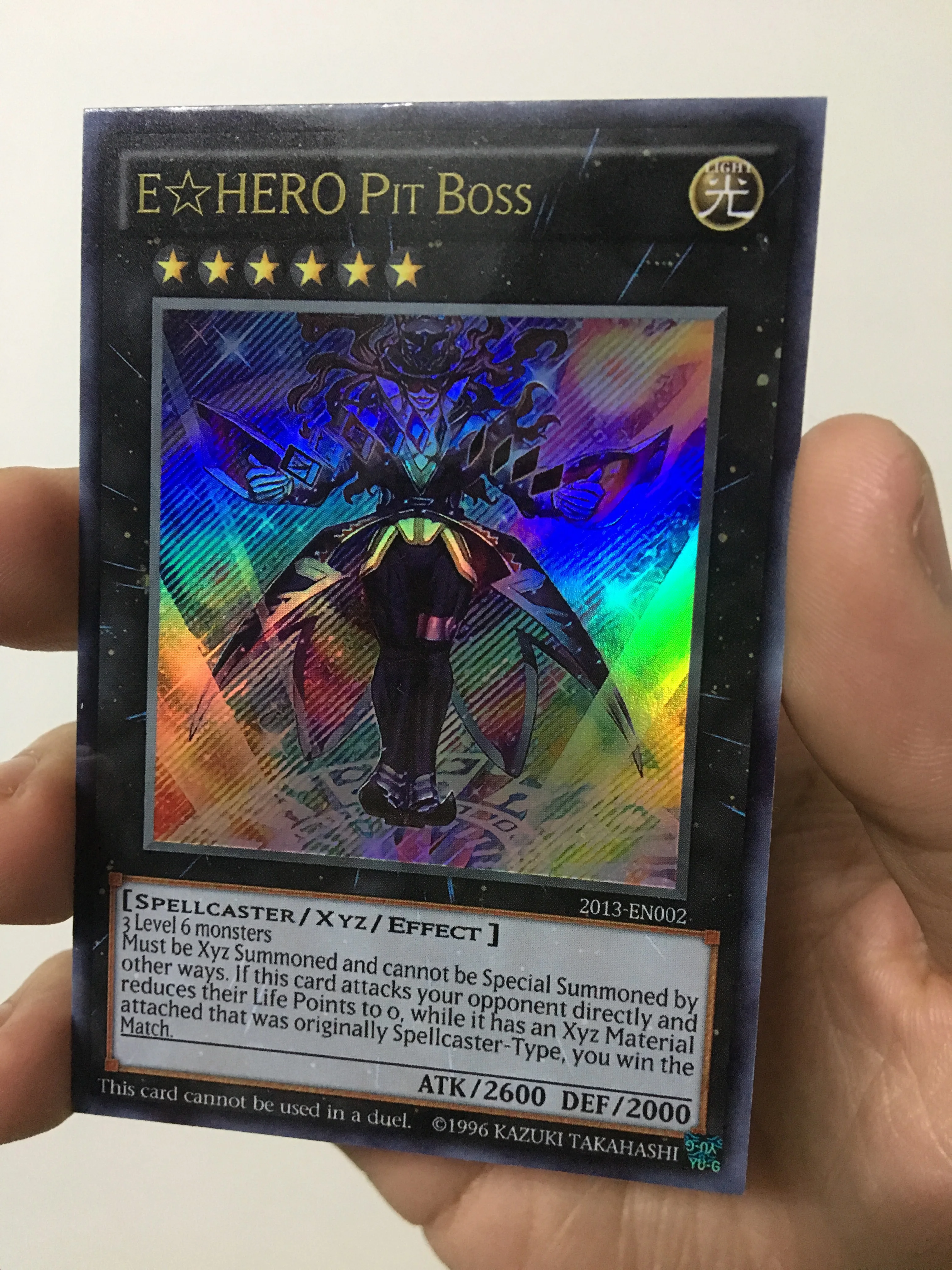 Yu Gi Oh World Congress 2013 Prize Card E HERO E☆HERO Pit Boss DIY Toy Hobby Collectibles Game Collection Anime Card 
Yu Gi Oh World Congress 2013 Prize Card E HERO E☆HERO Pit Boss DIY Toy Hobby Collectibles Game Collection Anime Card