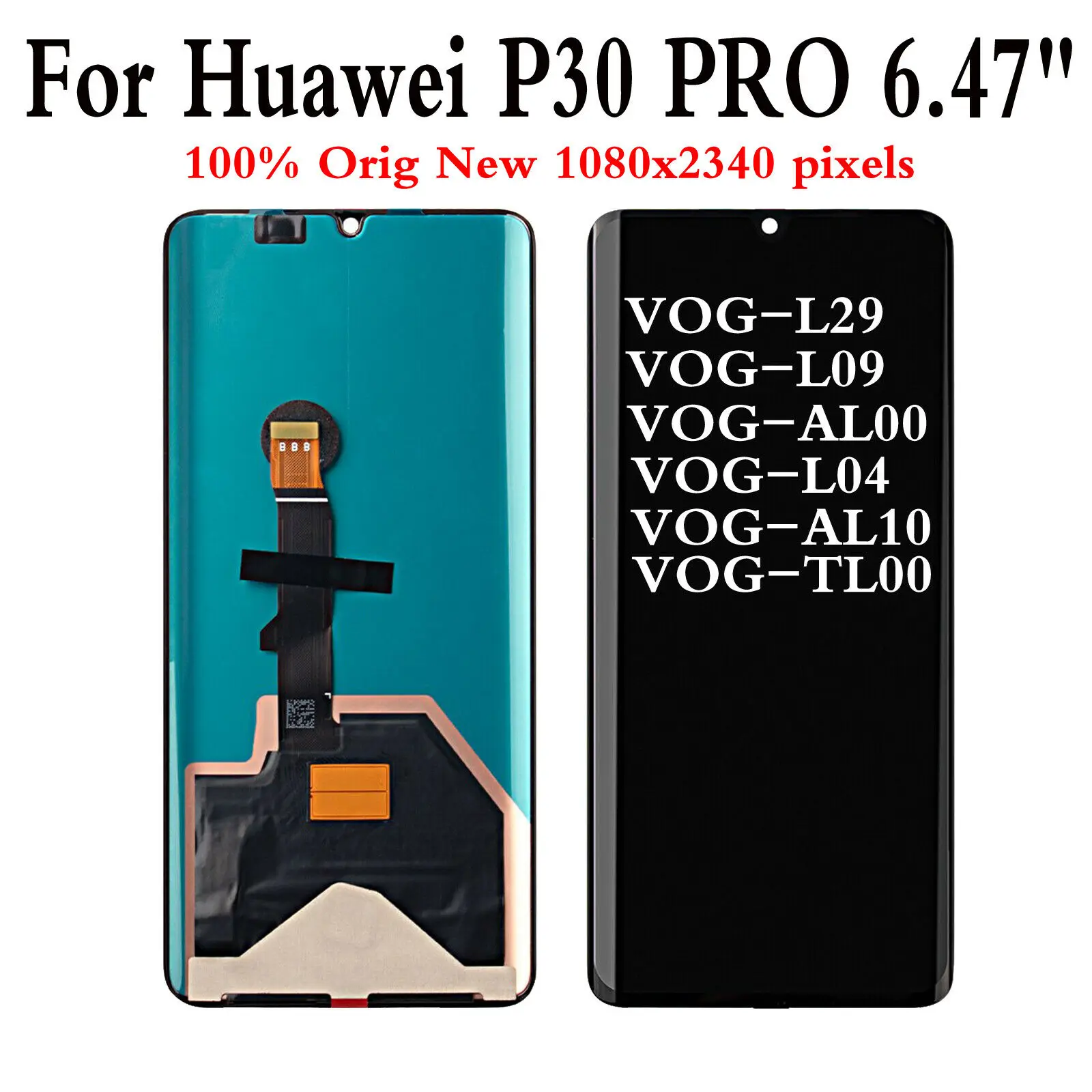 Для Huawei P30 PRO VOG-L29 VOG-L09 VOG-L04 AL00 TL00 ЖК-дисплей с сенсорным экраном
Для Huawei P30 PRO VOG-L29 VOG-L09 VOG-L04 AL00 TL00 ЖК-дисплей с сенсорным экраном