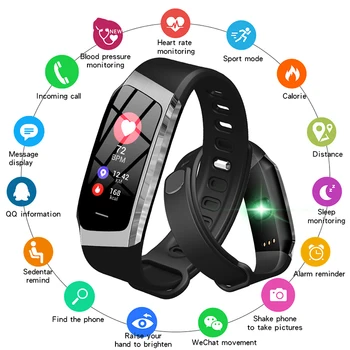 IP67 Waterproof Smart Watch Heart Rate/Blood PressureMonitor Smart Bracelet Band Fitness Tracker For Android IOS Huawei Xiaomi
IP67 Waterproof Smart Watch Heart Rate/Blood PressureMonitor Smart Bracelet Band Fitness Tracker For Android IOS Huawei Xiaomi
