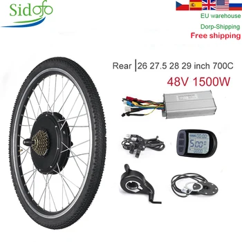 Electric Bike Kit 1500w 48V ebike Conversion Kit Rear Wheel LCD Display KT Controller Electric Bike Brushless Gear Hub Motor 26
Electric Bike Kit 1500w 48V ebike Conversion Kit Rear Wheel LCD Display KT Controller Electric Bike Brushless Gear Hub Motor 26