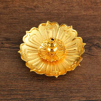 Gold Lotus Incense Burner Home Decor Incense Stick Holder Buddhist Aromatherapy Incense Censer Use In Office Teahouse
Gold Lotus Incense Burner Home Decor Incense Stick Holder Buddhist Aromatherapy Incense Censer Use In Office Teahouse