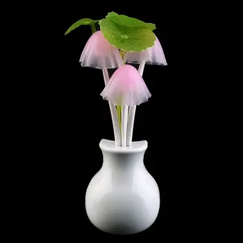 Automatically Adjust Light Intensity Colorful LED Sensor Mushroom Lotus Light Bedroom Night Lamp Home US Plug 220V
Automatically Adjust Light Intensity Colorful LED Sensor Mushroom Lotus Light Bedroom Night Lamp Home US Plug 220V