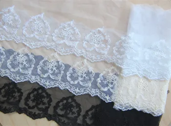 3 Yards / Handmade DIY Garment Accessories Cotton Mesh Silk Embroidery Lace Rose Core Embroidery Lace Width 11cm YS0376
3 Yards / Handmade DIY Garment Accessories Cotton Mesh Silk Embroidery Lace Rose Core Embroidery Lace Width 11cm YS0376