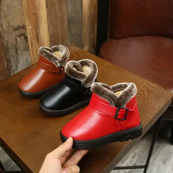 Winter Snow Boots Leather Children Boots With Thick Fur Dress Shoes Black Sneakers For Girls Boys Toddler Best Shoes
Winter Snow Boots Leather Children Boots With Thick Fur Dress Shoes Black Sneakers For Girls Boys Toddler Best Shoes