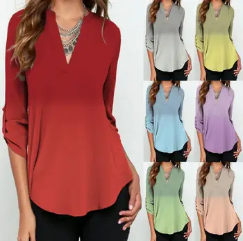 New 2020 new V-neck long-sleeved sleeves gradation color printing loose chiffon shirt top KSJ922-01-10
New 2020 new V-neck long-sleeved sleeves gradation color printing loose chiffon shirt top KSJ922-01-10