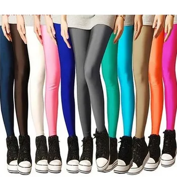 Hot Selling Leggings Women Shiny Pant Leggings Solid Color Fluorescent Spandex Elasticity Casual Trousers Shinny Legging
Hot Selling Leggings Women Shiny Pant Leggings Solid Color Fluorescent Spandex Elasticity Casual Trousers Shinny Legging