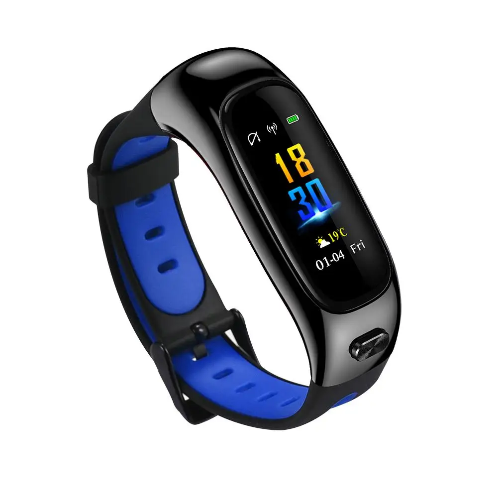 S1 Smart Bracelet Bluetooth Headset Two-in-One Talking Heart Rate Exercise Pedometer Multifunction Waterproof Bracelet
S1 Smart Bracelet Bluetooth Headset Two-in-One Talking Heart Rate Exercise Pedometer Multifunction Waterproof Bracelet