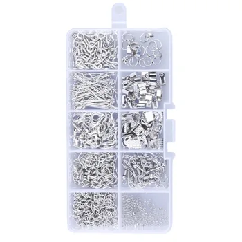 10 Grids 900pcs Metal Jewelry Making Supplies Mix Ear Hooks Eye Pins Melon Clasps Positioning Beads For DIY Earring Jewelry
10 Grids 900pcs Metal Jewelry Making Supplies Mix Ear Hooks Eye Pins Melon Clasps Positioning Beads For DIY Earring Jewelry