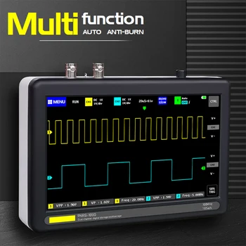 1013D Digital Tablet Oscilloscope Dual Channel 100M Bandwidth 1GS Sampling Rate Mini Tablet Multifunctional Digital Oscilloscope
1013D Digital Tablet Oscilloscope Dual Channel 100M Bandwidth 1GS Sampling Rate Mini Tablet Multifunctional Digital Oscilloscope
