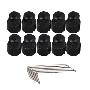 Yibuy Black Metal Dual Control Knob with Wrenches for Electric Guitar Dual Pot
Yibuy Black Metal Dual Control Knob with Wrenches for Electric Guitar Dual Pot