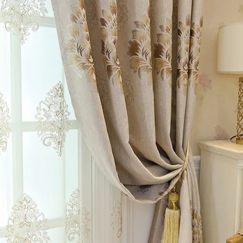 European Style Light Luxury Jacquard Shade Living Room Bedroom Solid Color Shading Jacquard Curtain Fabric
European Style Light Luxury Jacquard Shade Living Room Bedroom Solid Color Shading Jacquard Curtain Fabric