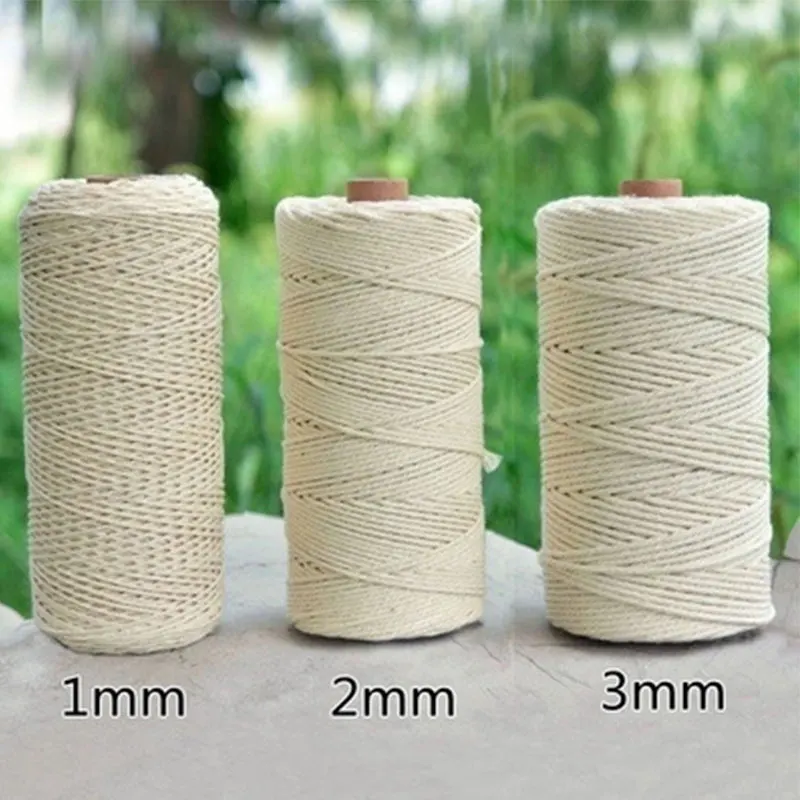 1/2/3mm 100M 100% Cotton Cord Rope Macram Beige Twisted Craft Macrame String DIY Home Textile Wedding Wall Hanging Decorative
1/2/3mm 100M 100% Cotton Cord Rope Macram Beige Twisted Craft Macrame String DIY Home Textile Wedding Wall Hanging Decorative