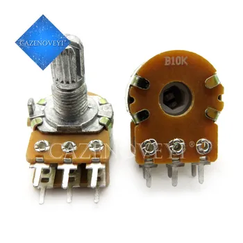 5pcs/lot B1K B2K B5K B10K B20K B50K B100K B500K B1M 6Pin Shaft WH148 Potentiometer 1K 2K 5K 10K 20K 50K 100K 500K 1M
5pcs/lot B1K B2K B5K B10K B20K B50K B100K B500K B1M 6Pin Shaft WH148 Potentiometer 1K 2K 5K 10K 20K 50K 100K 500K 1M