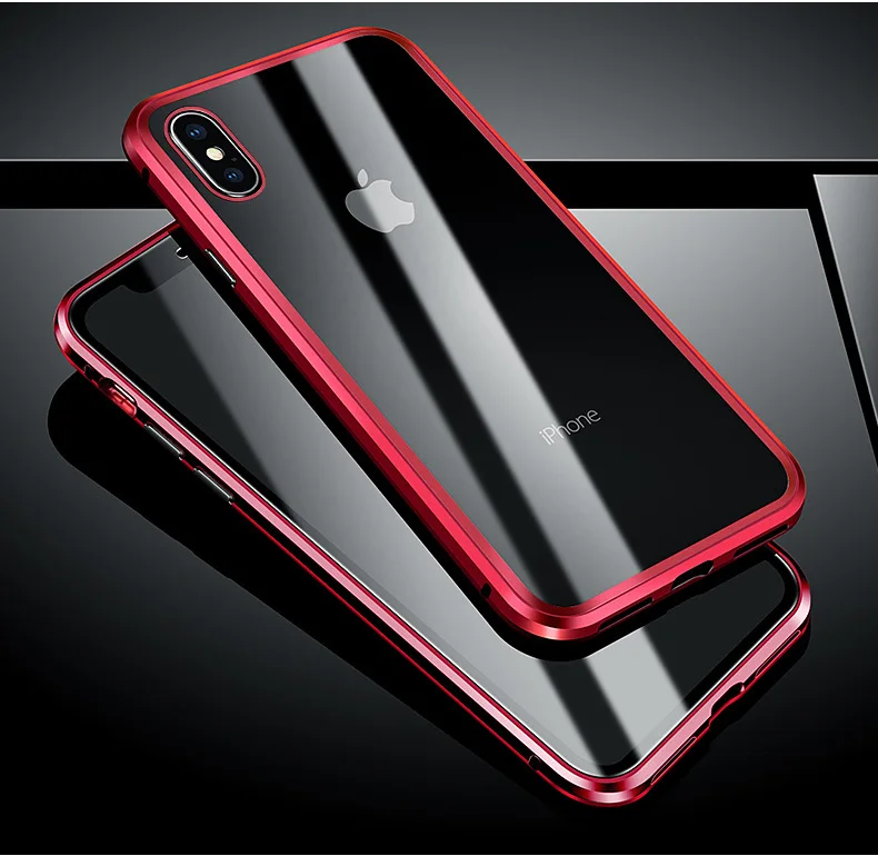 R-JUST For iPhone XS XR XS Max Double-sided glass Clear Magnetic Adsorption case 360 Full Cover for iPhone x xs max xr 
R-JUST For iPhone XS XR XS Max Double-sided glass Clear Magnetic Adsorption case 360 Full Cover for iPhone x xs max xr