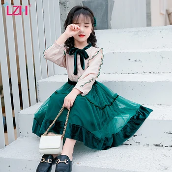 LZH 2020 Autumn Fashion Bow Lace Shirt+Pleated Mesh Skirt 2Pcs Set Lady Style Clothes For Teenager Girls Children's Suits 4-12Y
LZH 2020 Autumn Fashion Bow Lace Shirt+Pleated Mesh Skirt 2Pcs Set Lady Style Clothes For Teenager Girls Children's Suits 4-12Y