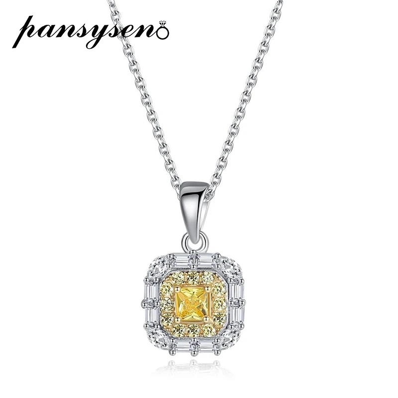 PANSYSEN Bohemia 925 Sterling Silver Citrine Simulated Moissanite Gemstone Charm Necklace for Women Fine Jewelry Drop Shipping
PANSYSEN Bohemia 925 Sterling Silver Citrine Simulated Moissanite Gemstone Charm Necklace for Women Fine Jewelry Drop Shipping