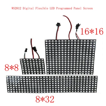 DC5V 8*8,16*16,8*32 Pixels WS2812 Digital Flexible LED Programmed Panel Screen Individually Addressable Full Color Display Board
DC5V 8*8,16*16,8*32 Pixels WS2812 Digital Flexible LED Programmed Panel Screen Individually Addressable Full Color Display Board