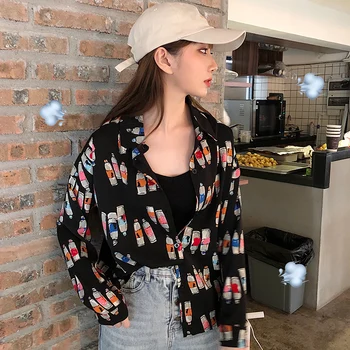 2020 Spring Water Bottle Print Shirt Women's Loose-Fit Slimming Outdoor Long Sleeve Base Shirt Tops 7047
2020 Spring Water Bottle Print Shirt Women's Loose-Fit Slimming Outdoor Long Sleeve Base Shirt Tops 7047
