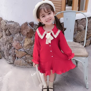 WLG spring girls princess dresses kids red dark blue ruffle peter pan collar long sleeve dress baby girl cute party clothes 2-6T
WLG spring girls princess dresses kids red dark blue ruffle peter pan collar long sleeve dress baby girl cute party clothes 2-6T