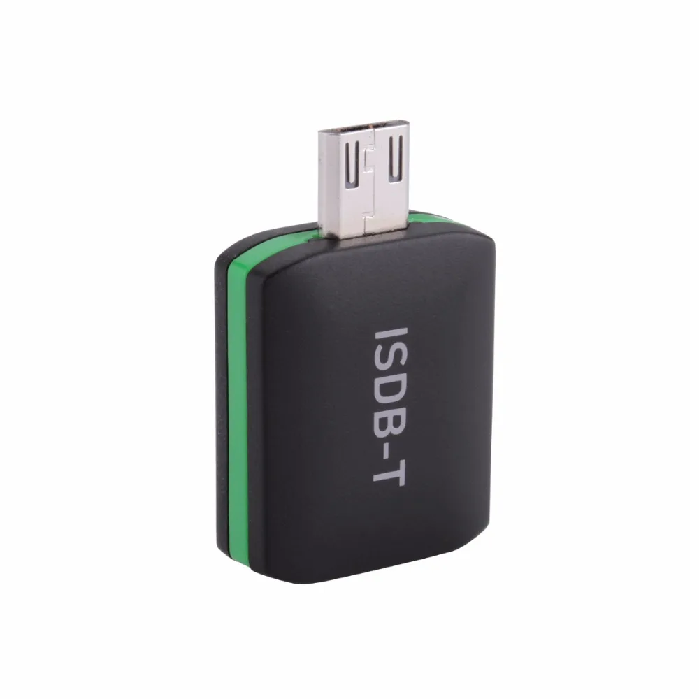 Двойная антенна цифровой ISDB T Full HD спутниковый ТВ тюнер приемник Micro USB на телефоне