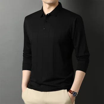 men 2020 new spring autumn lapel long-sleeved t shirt men's striped business simple bottoming shirt 2030
men 2020 new spring autumn lapel long-sleeved t shirt men's striped business simple bottoming shirt 2030