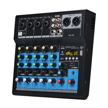 6 Channel Bluetooth USB Cable Professional Stage Performance Audio Mixer Sound Board Console Mixing Station Controller - EU Plug
6 Channel Bluetooth USB Cable Professional Stage Performance Audio Mixer Sound Board Console Mixing Station Controller - EU Plug