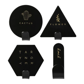 4pcs/set Decorative Wall Hook Geometric Key Holder Wall-mounted Door Hook Wall Hanger Metal Towel Hooks For Kitchen Bathroom
4pcs/set Decorative Wall Hook Geometric Key Holder Wall-mounted Door Hook Wall Hanger Metal Towel Hooks For Kitchen Bathroom