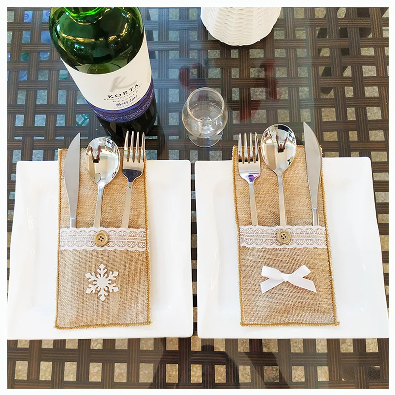 Navidad Table Decor Tableware Knife Fork Holder Bag Christmas Decorations for Home Noel Ornaments Natal New Year 2020 DIY Craft
Navidad Table Decor Tableware Knife Fork Holder Bag Christmas Decorations for Home Noel Ornaments Natal New Year 2020 DIY Craft