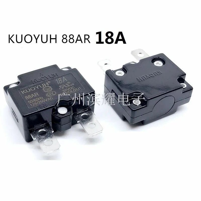 Circuit Breakers KUOYUH 88AR-18A Overcurrent Protector Overload Switch Automatic Reset
Circuit Breakers KUOYUH 88AR-18A Overcurrent Protector Overload Switch Automatic Reset