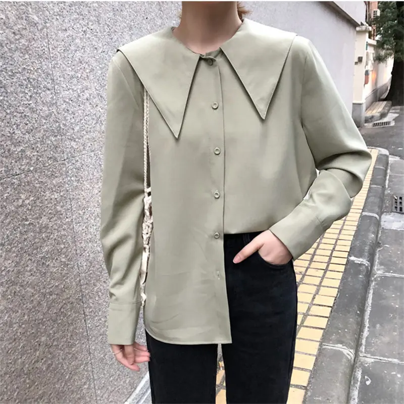 Alien Kitty 2019 Preppy Chic Sweet Fresh Office Ladies Simple Loose Autumn All-Match High Quality Solid Casual Free Women Shirt
Alien Kitty 2019 Preppy Chic Sweet Fresh Office Ladies Simple Loose Autumn All-Match High Quality Solid Casual Free Women Shirt