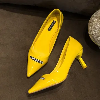 High-heeled Fall 2019 New Fine-heeled Small-pointed Lacquer Leather Women's Single Shoes
High-heeled Fall 2019 New Fine-heeled Small-pointed Lacquer Leather Women's Single Shoes