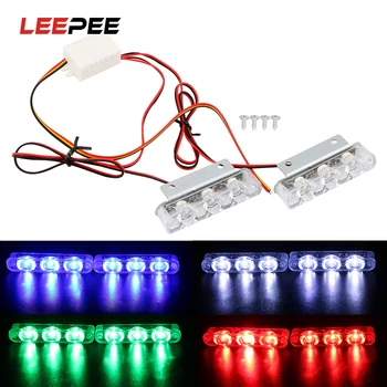 LEEPEE 1 Pair Car Truck Motorcycle Flashing LED Brake Stop Lights 4 LEDs Strobe Light Emergency Warning Rear Tail Lamps
LEEPEE 1 Pair Car Truck Motorcycle Flashing LED Brake Stop Lights 4 LEDs Strobe Light Emergency Warning Rear Tail Lamps