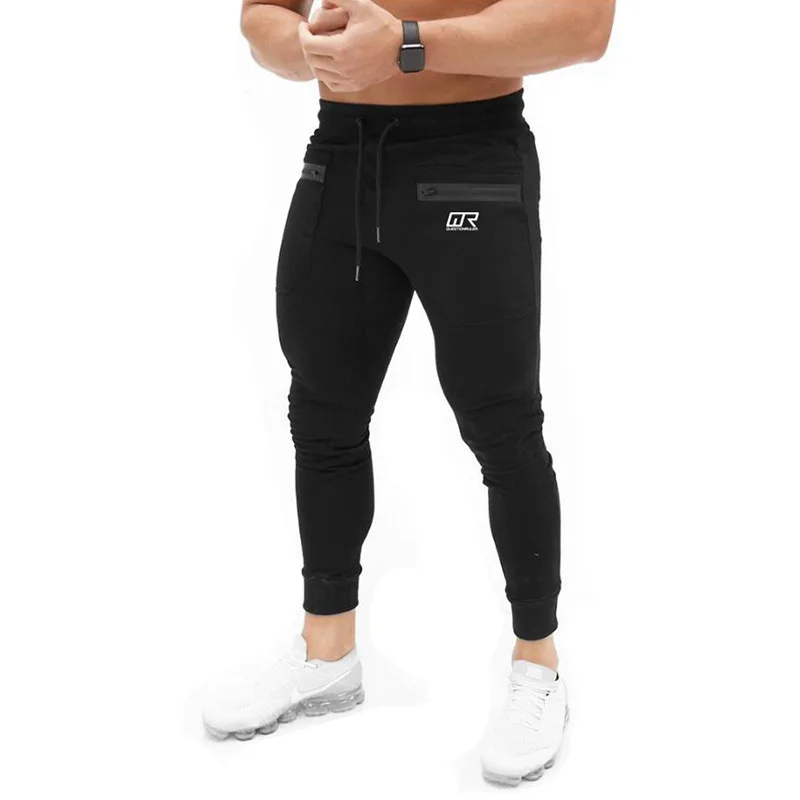 Фото 2019 Мужские Jogger плюс размер 3xl спортивные брюки мужские фитнес бодибилдинг