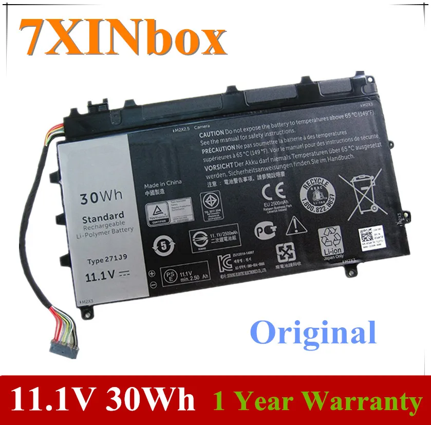 7XINbox 11.1V 30wh Original 271J9 GWV47 0GWV47 YX81V Laptop Battery For DELL Latitude 13 7000 7350 Tablet
7XINbox 11.1V 30wh Original 271J9 GWV47 0GWV47 YX81V Laptop Battery For DELL Latitude 13 7000 7350 Tablet