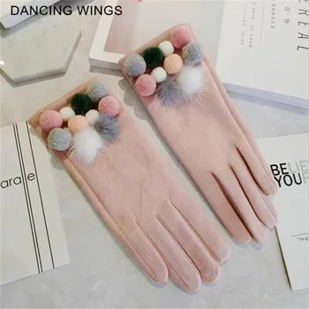 Brand Gloves 2020 Suede Leather Gloves Women Colorful Ball Winter Gloves Touch Screen fashion Winter Mittens For Female 5color
Brand Gloves 2020 Suede Leather Gloves Women Colorful Ball Winter Gloves Touch Screen fashion Winter Mittens For Female 5color