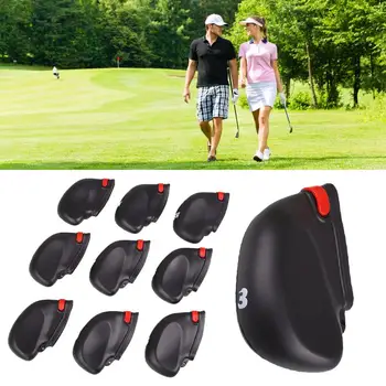 Golf Iron Head Covers Golf Iron Protector 9Pcs 9Pcs Black with Fashion Accessories Silicone Rope Clubs Zipper
Golf Iron Head Covers Golf Iron Protector 9Pcs 9Pcs Black with Fashion Accessories Silicone Rope Clubs Zipper