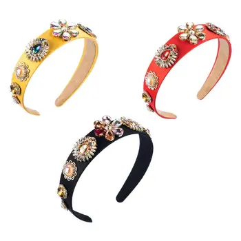 Aristocratic Style Luxury Jewelry Headband AB Colored Glass Drill Faux Pearl Floral Bandana Crown Womens Nobility Prom Headdress
Aristocratic Style Luxury Jewelry Headband AB Colored Glass Drill Faux Pearl Floral Bandana Crown Womens Nobility Prom Headdress