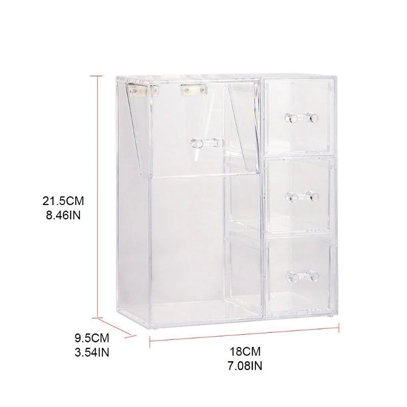 M4YF Makeup Brush Holder with Dustproof Lid Drawer Free Pearl Acrylic Clear Organizer
M4YF Makeup Brush Holder with Dustproof Lid Drawer Free Pearl Acrylic Clear Organizer