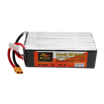 ZOP POWER 22.2V 8000mAh 60C 6S Lipo Battery With XT60 Plug For RC Model RC FPV Drone Airplane Helicopter Car Boat
ZOP POWER 22.2V 8000mAh 60C 6S Lipo Battery With XT60 Plug For RC Model RC FPV Drone Airplane Helicopter Car Boat