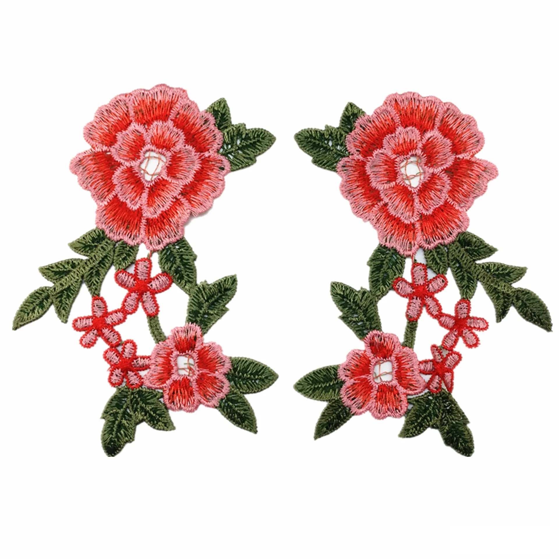 1 Pair Three-dimensional water-soluble embroidered applique costume rose cloth stickers clothing accessories clothes hole patch
1 Pair Three-dimensional water-soluble embroidered applique costume rose cloth stickers clothing accessories clothes hole patch