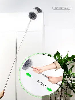 Long Extendable Microfiber Duster Arbitrarily Bent Car Dust Brush with Telescopic Pole Stainless Steel Household Cleaning Tools
Long Extendable Microfiber Duster Arbitrarily Bent Car Dust Brush with Telescopic Pole Stainless Steel Household Cleaning Tools