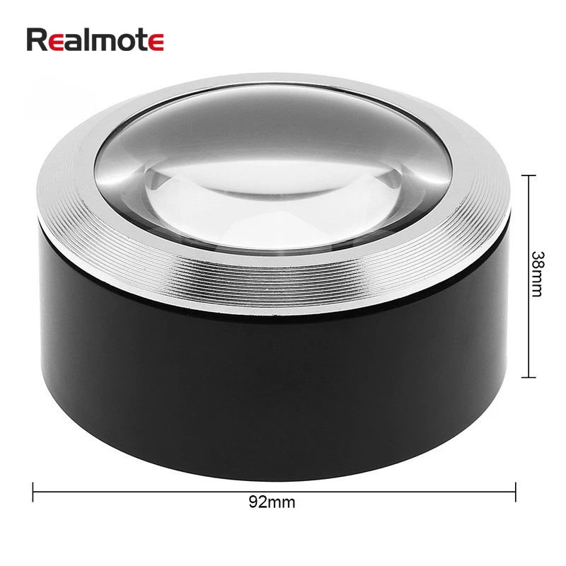Realmote Round Shape Zeiss 3 LED Lights K9 Optical Lens Reading Magnifying Glass Desktop Mirror
Realmote Round Shape Zeiss 3 LED Lights K9 Optical Lens Reading Magnifying Glass Desktop Mirror