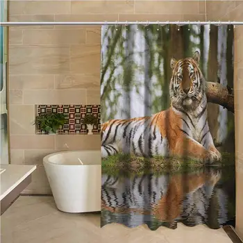 Tiger 3D Printed Shower Curtain Beast of Siberia Resting on a Warm Day on a Lake with its Reflection Altaica Mammal Hotel
Tiger 3D Printed Shower Curtain Beast of Siberia Resting on a Warm Day on a Lake with its Reflection Altaica Mammal Hotel