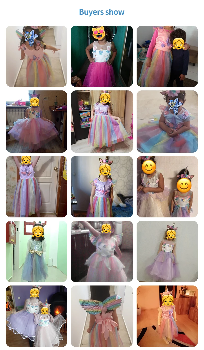 Girl Unicorn Princess Dress Children Birthday Party Gown Sofia Dresses For Girls Summer Clothing Kid Tulle Costume Set Girl Unicorn Princess Dress Children Birthday Party Gown Sofia Dresses For Girls Summer Clothing Kid Tulle Costume Set