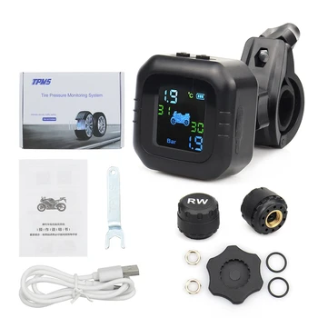 2020 USB Solar Charging Motorcycle TPMS Motor Tire Pressure Tyre Temperature Monitoring Alarm System with 2 External Sensors
2020 USB Solar Charging Motorcycle TPMS Motor Tire Pressure Tyre Temperature Monitoring Alarm System with 2 External Sensors